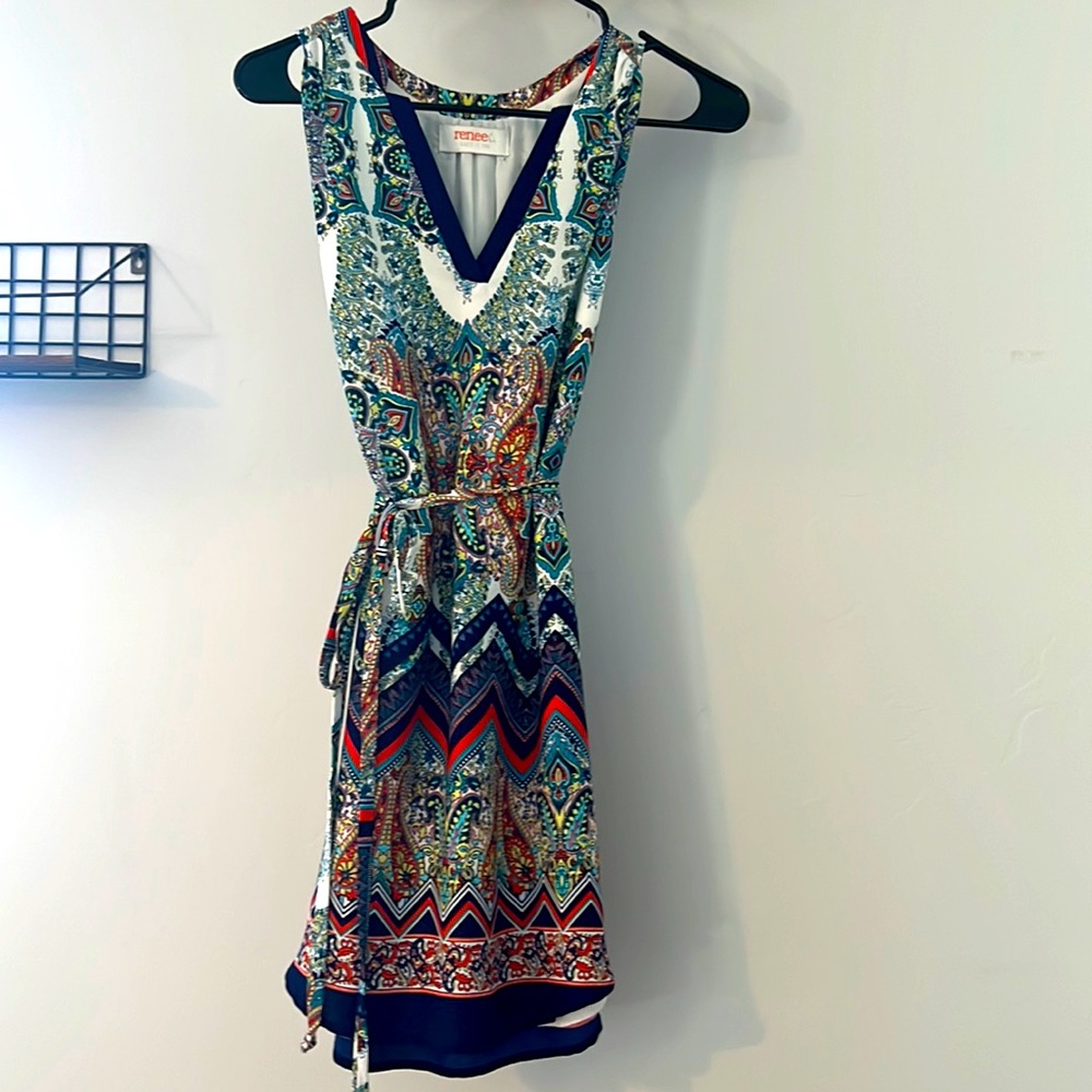 Paisley pattern sun dress